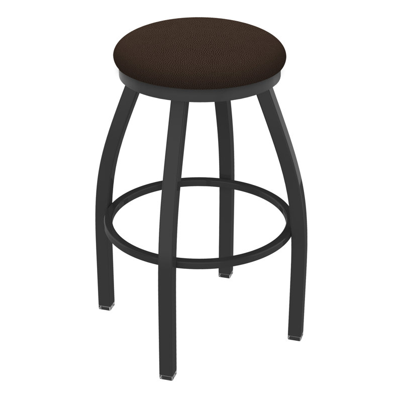 Tabouret pivotant Cragin XL802, Étain, Vinyle - café règne, Tabouret de bar (siège d’une hauteur de 30 po)