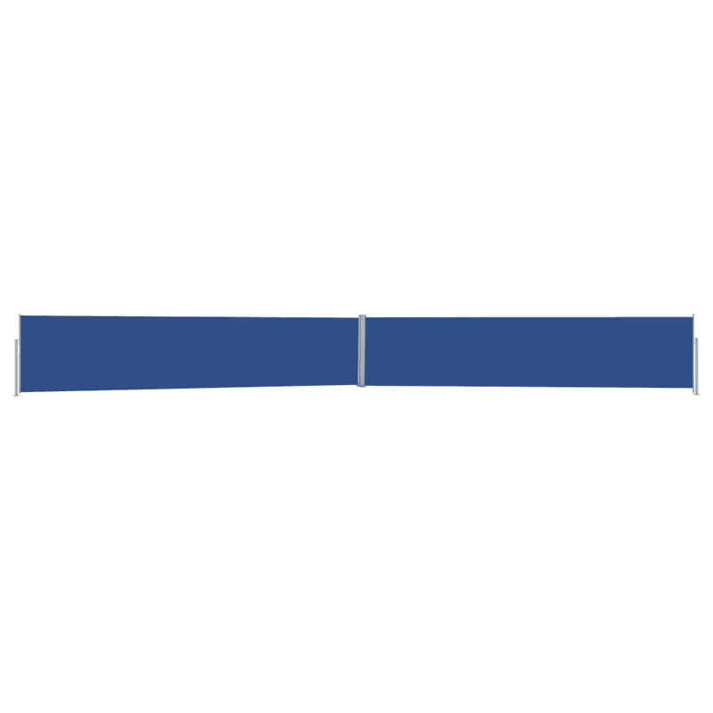 Dakota Fields 1200cm W Fabric Cover Motorised Retractable Side Awning, Blue