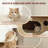 Cat Tree Tower, 52.2 in Wood Cat Condo with Sisal-Covered Scratching Posts and Cat Toy, Multi-Level Climbing Cat Furniture with Plush Platforms for Indoor Cats