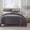 Housse de couette plissée Simply Clean Grey Queen