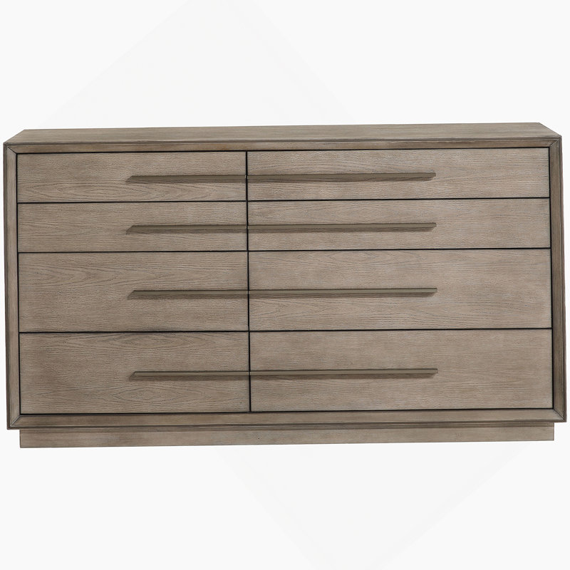 Commode 8 tiroirs Oak, Taupe