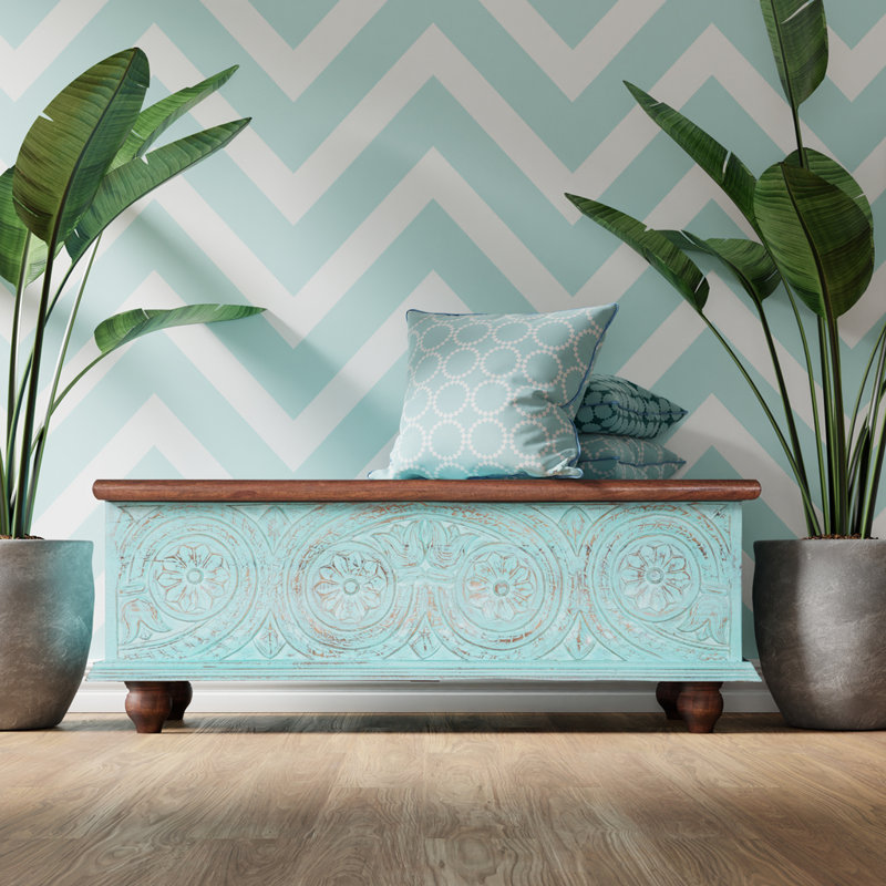 Santillo Blanket Chest, Distressed Green