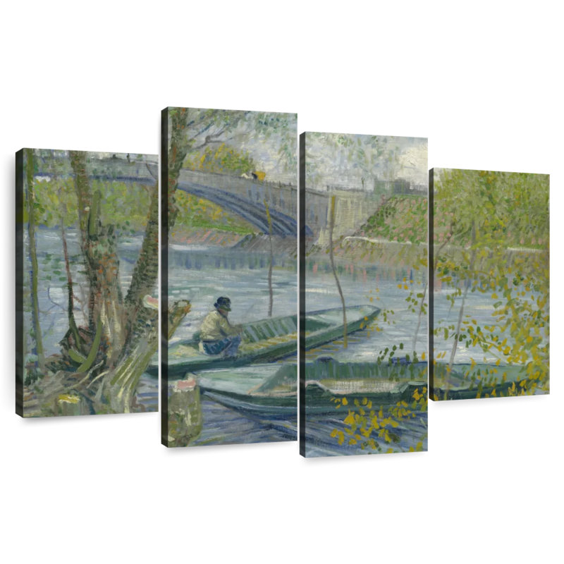 Mehar pêche au printemps, H 22 po x l 36 po