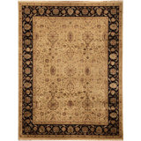 Hand Woven Silk and Wool Oriental Area Rug
