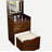 Compact 3-in-1 Makeup Vanity with Flip Top Mirror, Visible Glass Top and 3 Drawers, Vanity Desk for Bedroom-1279181149