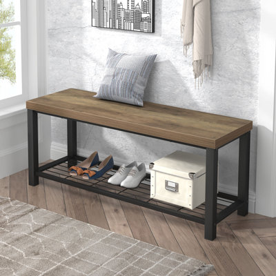 Banc de rangement 43,3 po Hulstein, chêne