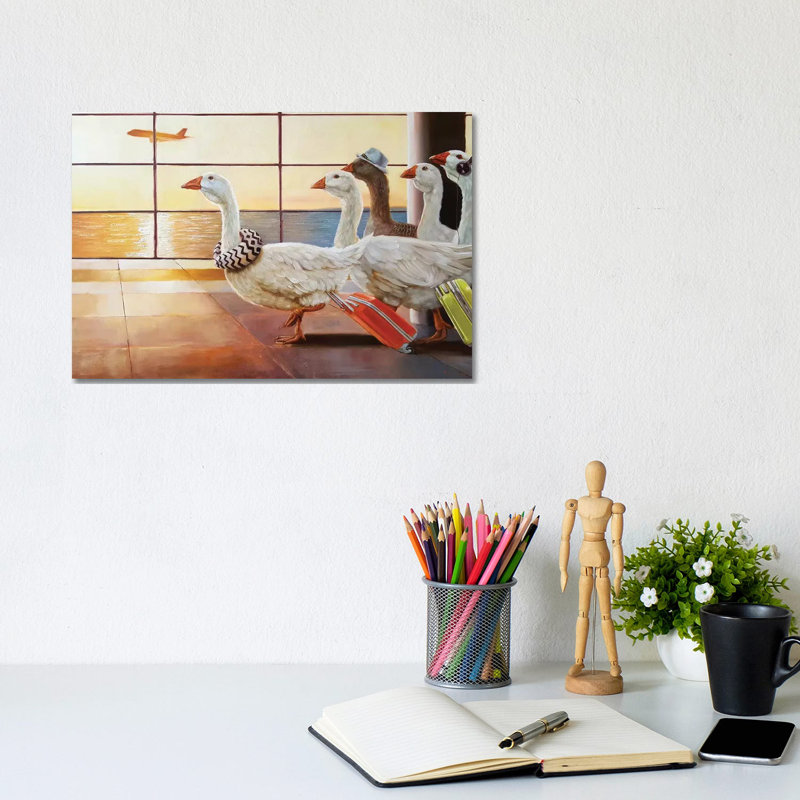 First Class Migration 1 Piece Wrapped Canvas Painting, 20.32 cm H x 30.48 cm W