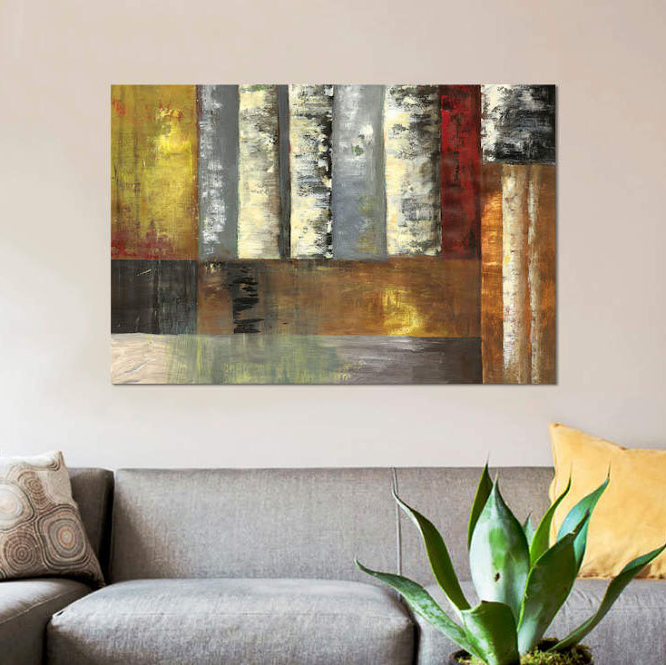 «Originial Birch», reproduction sur toile, H 8 po x l 12 po x P 0,75 po, Toile tendue, Pas de tapis