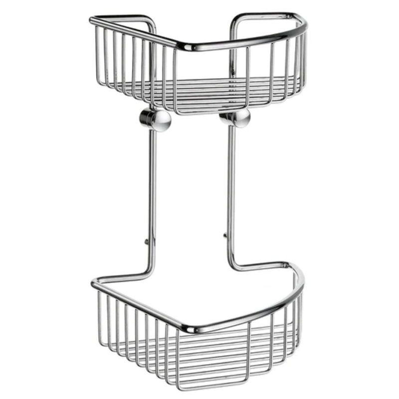 Panier de douche mural double collection Home , Chrome poli