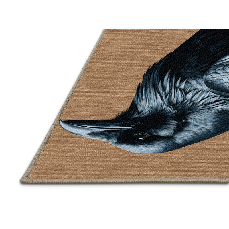  Tapis lavable à carreaux, Rond 6 pi