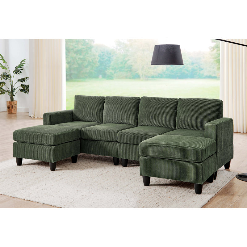 Modular Sectional Sofa With Ottoman