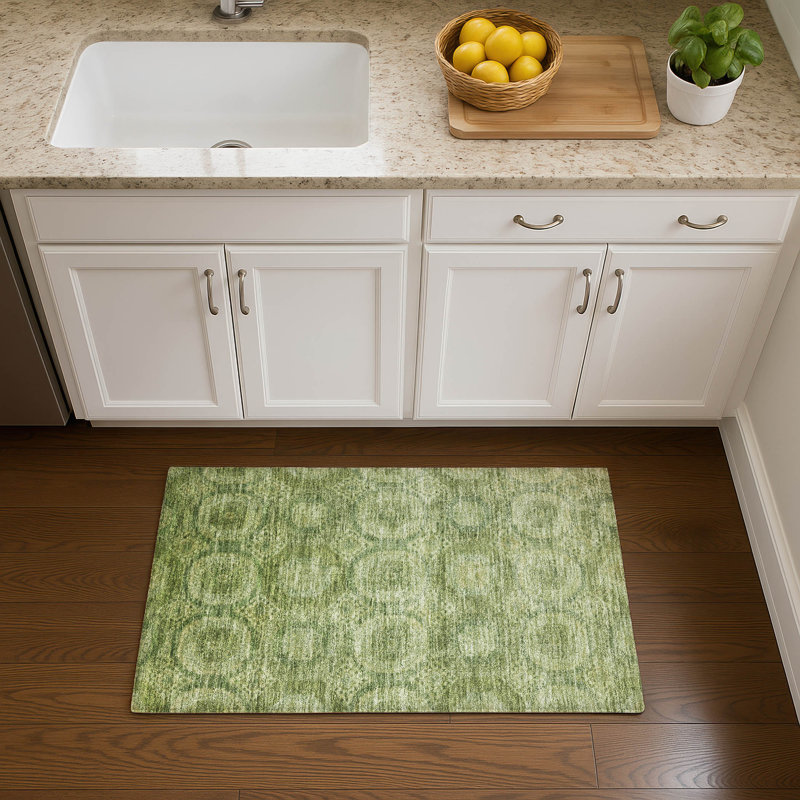 Premium Machine Washable Alaina AMF1925 Panels Rug, Rectangle 1'8" x 2'6"