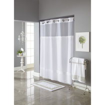Hookless Shower Curtain With Snap In Liner - Wayfair Canada