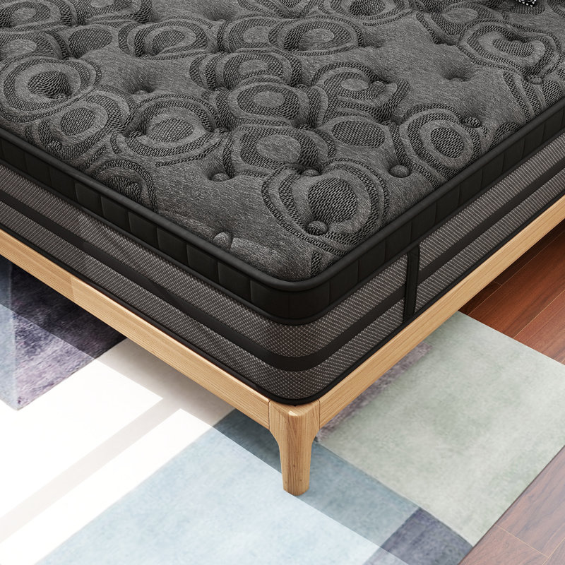Matelas hybride mi-ferme 10 po Sinegal Luxury - mousse viscoélastique imprégnée de gel et housse respirante antistatique, 10"