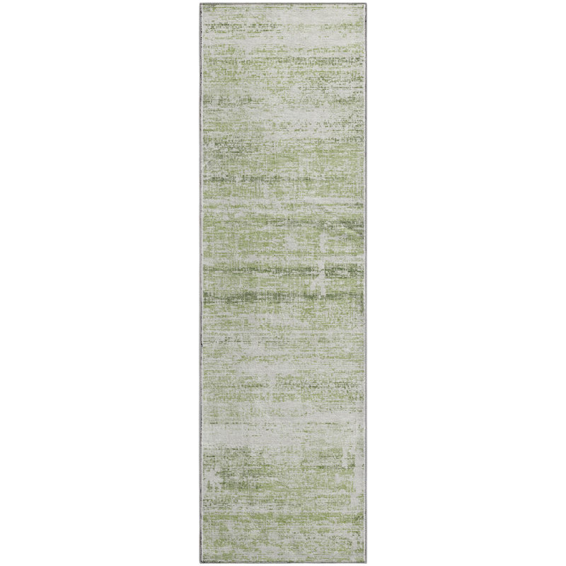 Premium Machine Washable Gerardo Aloe Rug, Runner 2'3" x 7'6"