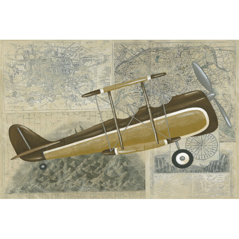 Tour By Plane II by Chariklia Zarris - Wrapped Canvas Print, 51cm H x 76cm W x 3.8cm D