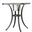 Table bistro en cuivre noir coulé avec rangement pour boissons glacées, seau à glace antirouille de 21 po x 25 po, 20,46 po 25,19 po