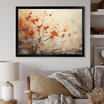«Maple Trees Glowing Embers I», reproduction d'art sur toile érable