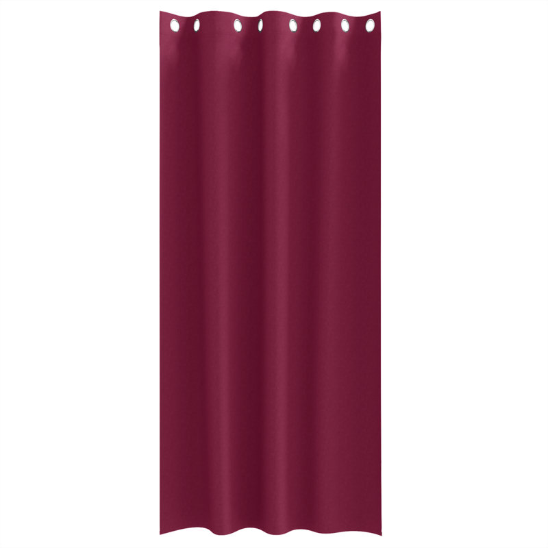 Tacorian Curtain Pair, Wine Red, 140cm Width x 245cm Drop