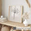 Floral beige, reproduction d'art moderne sans cadre-866067917