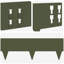 100cm W Steel Lawn Edging-130010208-130010217