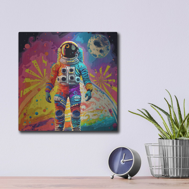 Art mural Lark Manor ™ «Astronaut» par Dean Russo, H 12 po x l 12 po