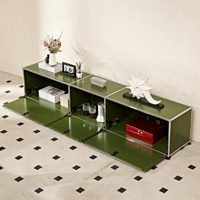 Simple Green TV Cabinet