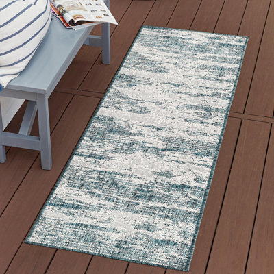 Tapis intérieur / extérieur bleu sarcelle Cartago
