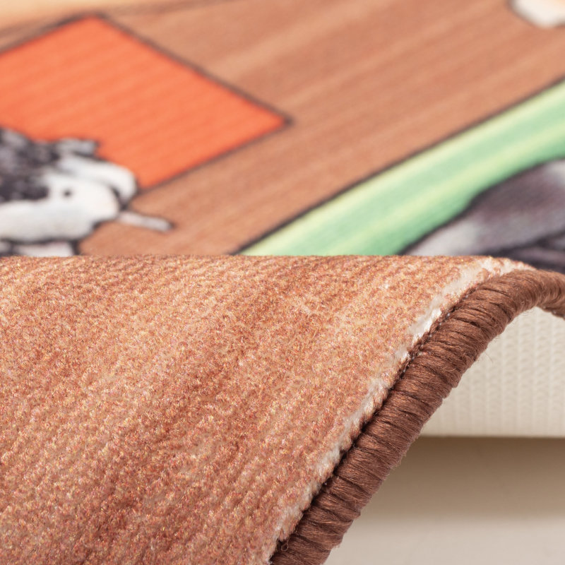 Balham Downward Dogs Indoor Mat, Rectangle 2'4" x 3'11"
