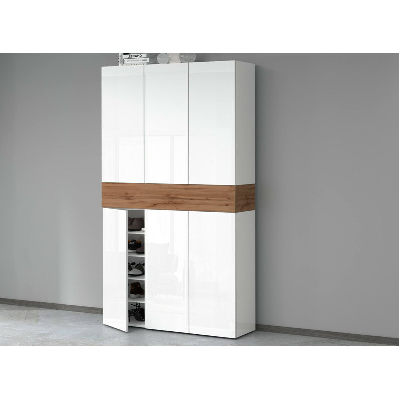 15 Pair Shoe Storage Cabinet, Beige