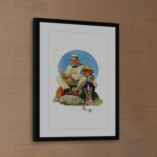 Norman Rockwell - Wrapped Canvas Print, 91 cm H x 61 cm W x 4 cm D