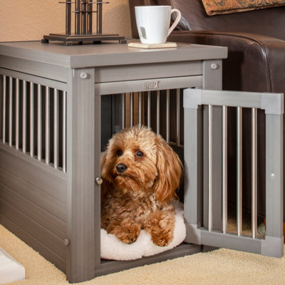 Southwick ECOFLEX® Small Furniture Style Dog Crate in Grey
