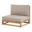 TIMOR 269cm Wide Rectangle Wood Patio Sofa with Cushions