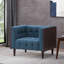 CHAISE CLUB, coutures gaufrées capitonnées