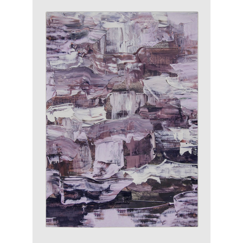 Tapis gris / beige tissé à la machine Heidegunde, Rectangle 6 pi x 9 pi