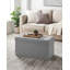 Bonnard 76cm Wide Tufted Rectangle Solid Colour Ottoman with Storage-105701521