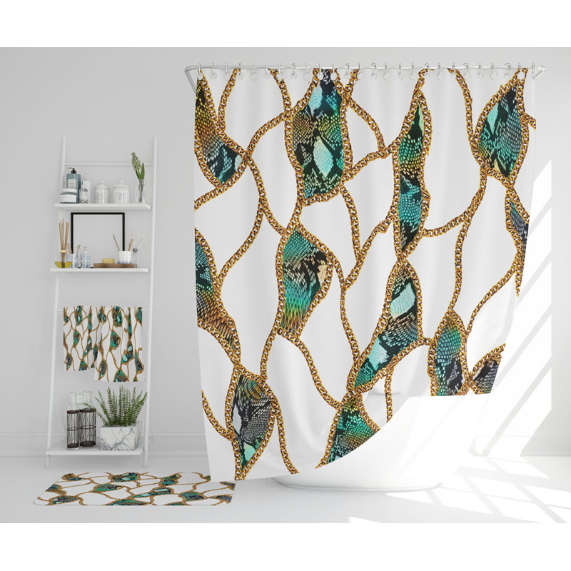 Nelitza Polyester Shower Curtain Set