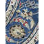 Tapis nain bleu 6 x 6 rond fin noué à la main avec soie 60EE01213B3343208CEFBC7577DC3FA7