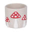 Sagebrook Home 6" Magic Mushroom Applique Planter, Red/White-1305008299