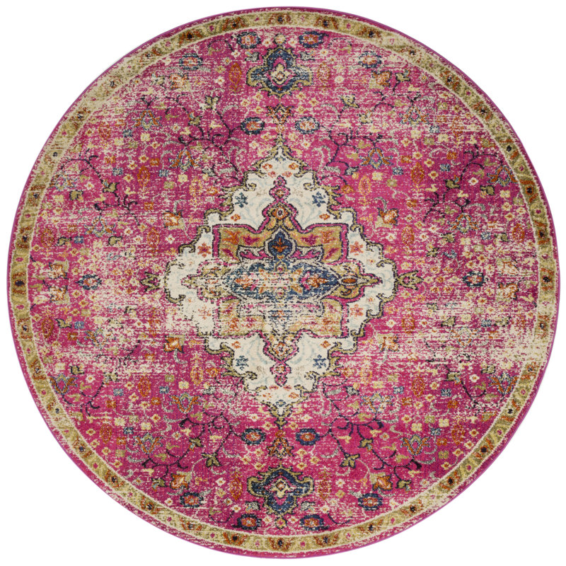 Lorenz Oriental Indoor Rug, Round 5'