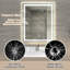  Miroir de salle de bain sans cadre à DEL avec éclairage avant et arrière, antibuée, gradation-790729948-790729925
