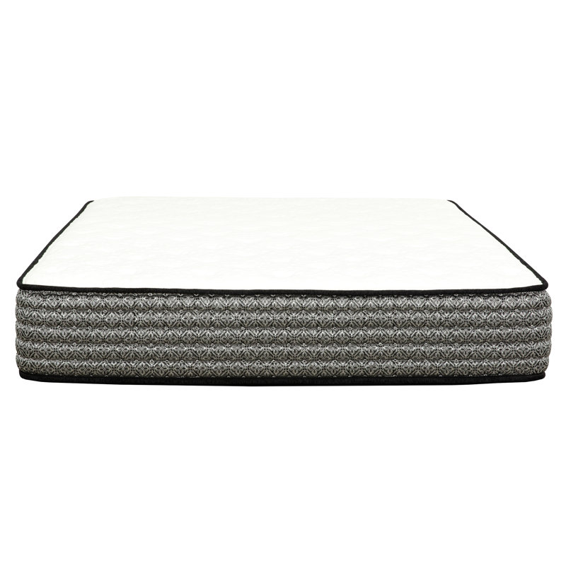 Matelas hybride 12 po, mousse viscoélastique imprégnée de gel et matelas à ressorts ensachés, technologie de refroidissement, transfert à faible mouvement