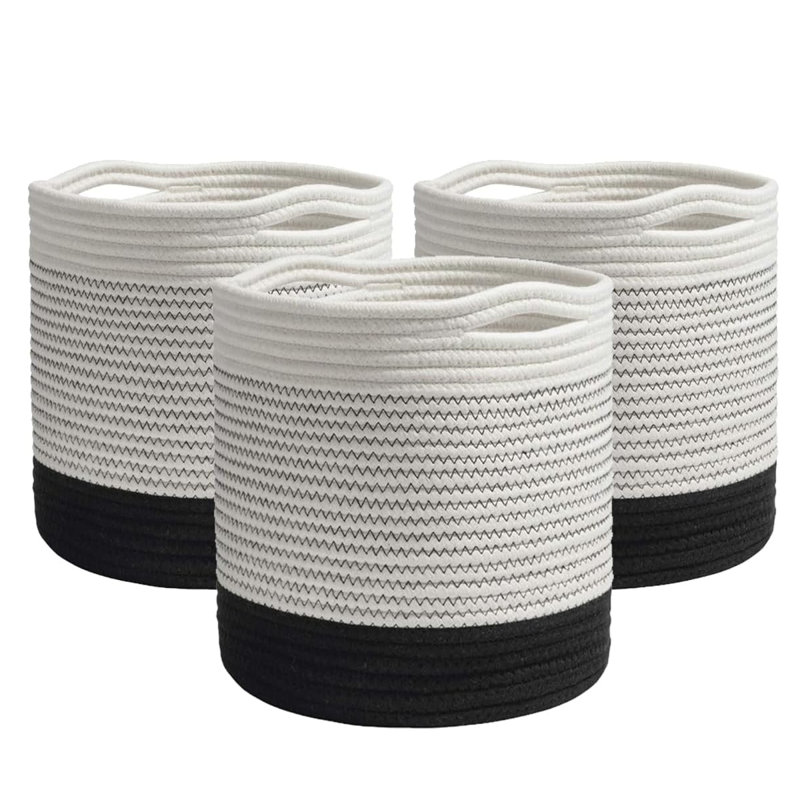 Ensemble de paniers Brenin, Noir / blanc