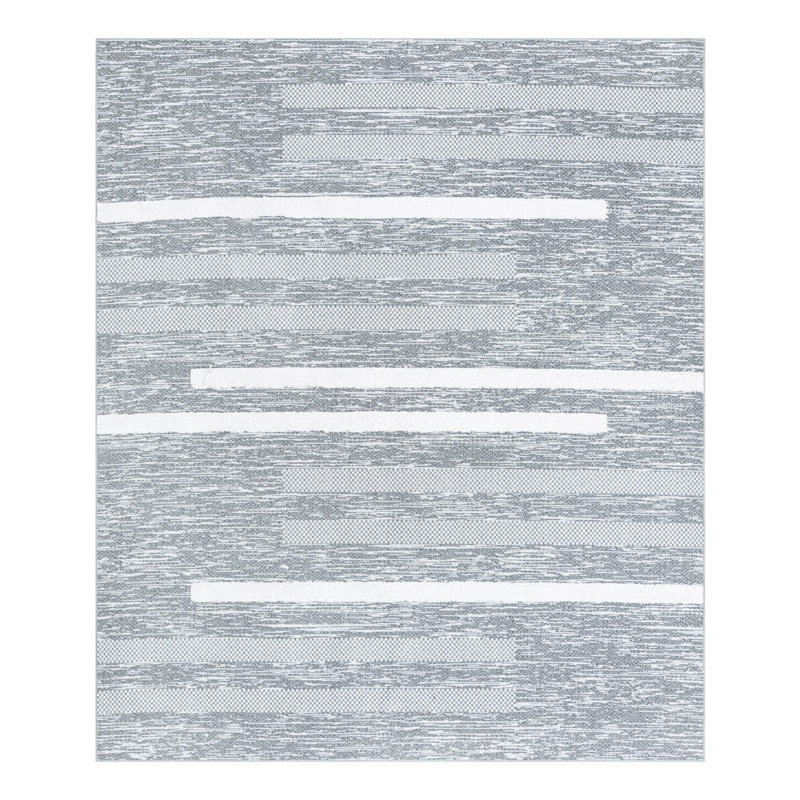 Cotton Striped Indoor Rug, Rectangle 8'2" x 10'