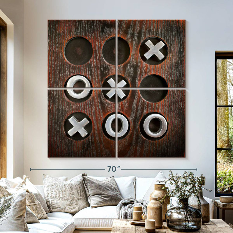 Tic Tac Toe Senne, H 57 po x l 57 po