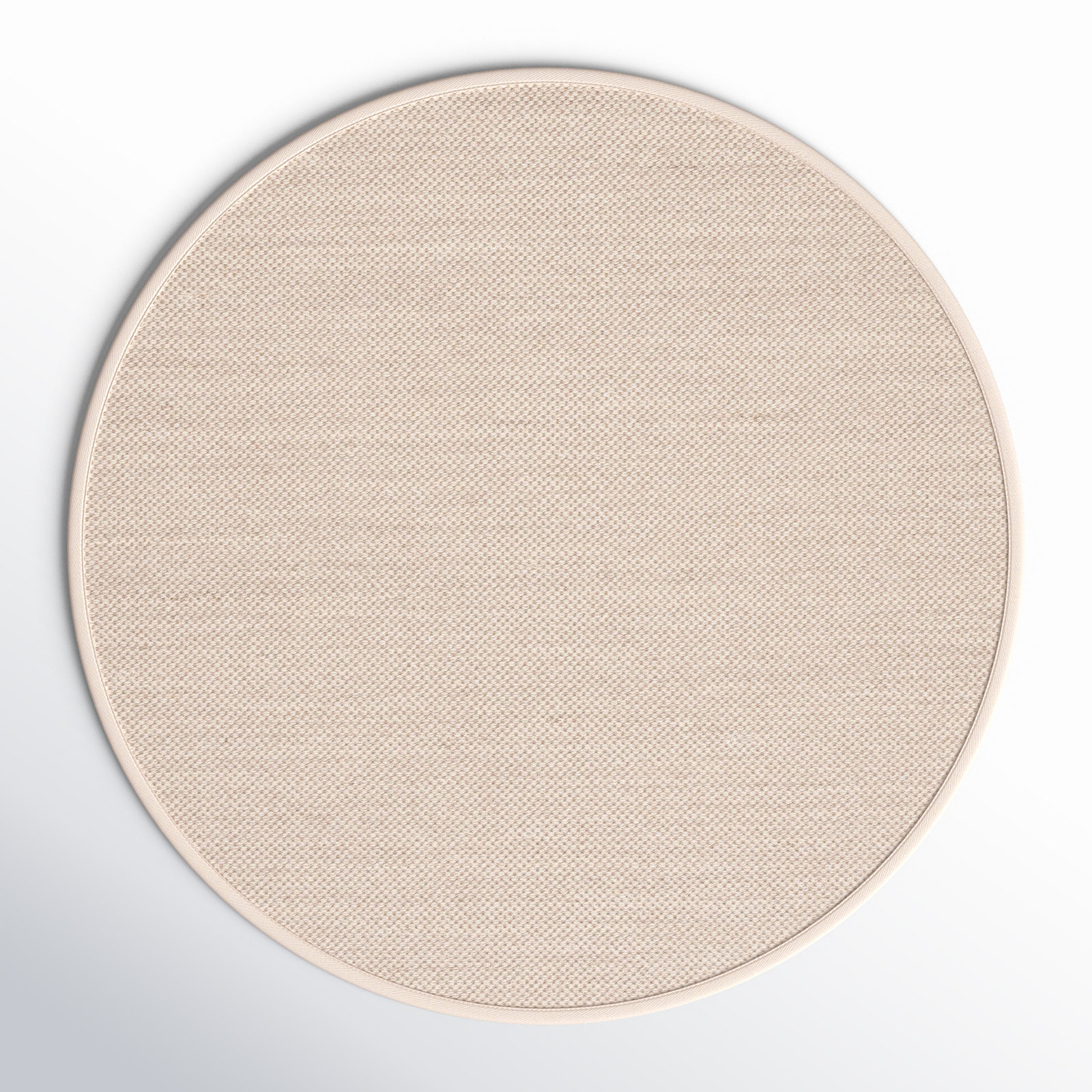 Torbin Marble Beige Jute Rug, Round 10'