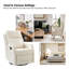 Fauteuil inclinable et pivotant en similicuir pivotant de 26,5 po Giselle-809742185