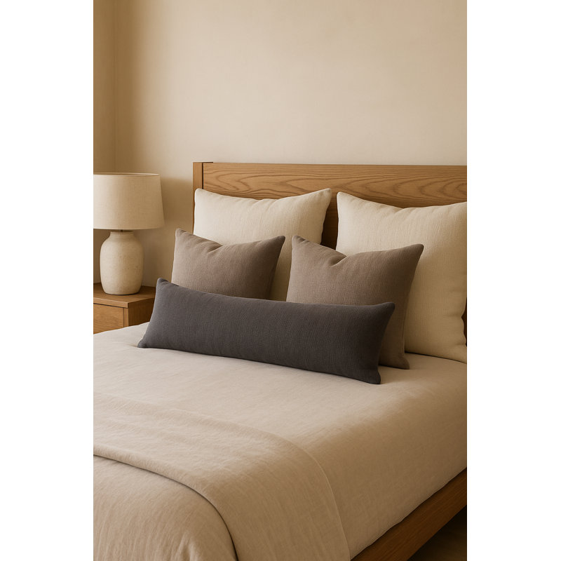 Linen Pillow Cover, Black