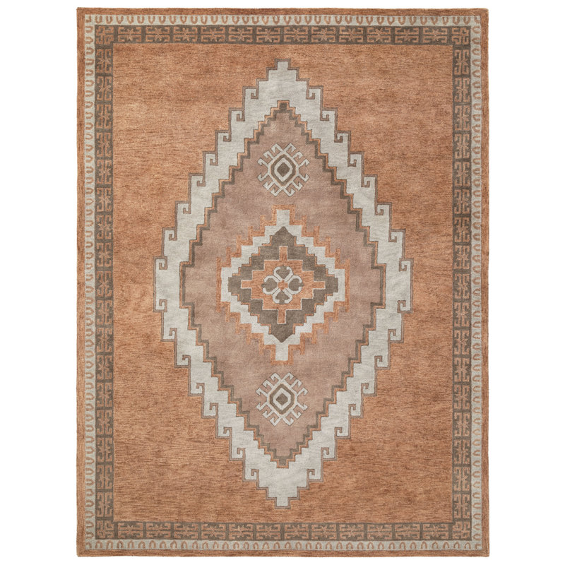 Hand Tufted Wool Lineysha Rug, Rectangle 7'9" x 9'9"