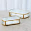 Reeded Glass Oval Box-64400053